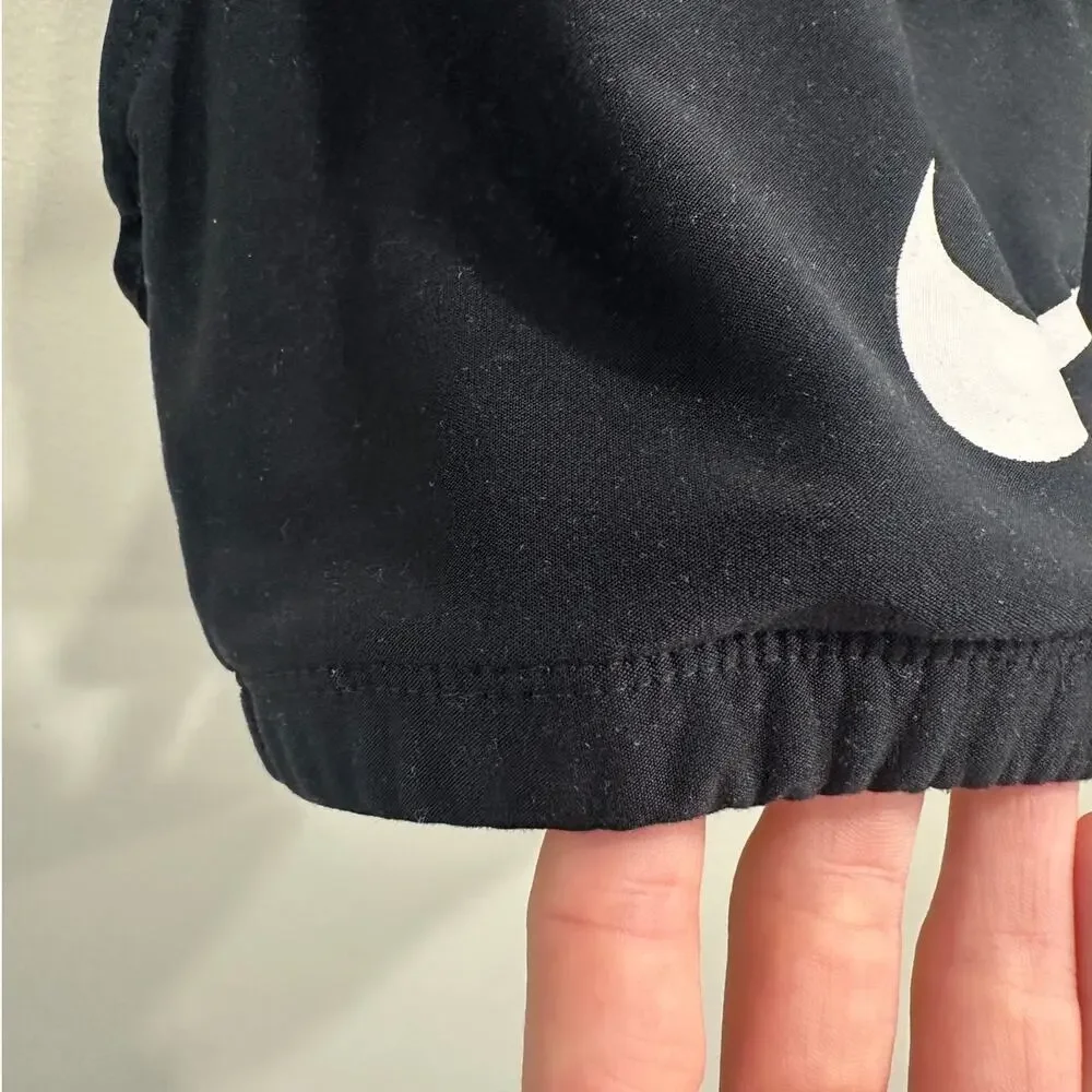 VTG 90s Nike Black Large Swoosh Racerback Sports Bra Sz Small ASO Monica Friends